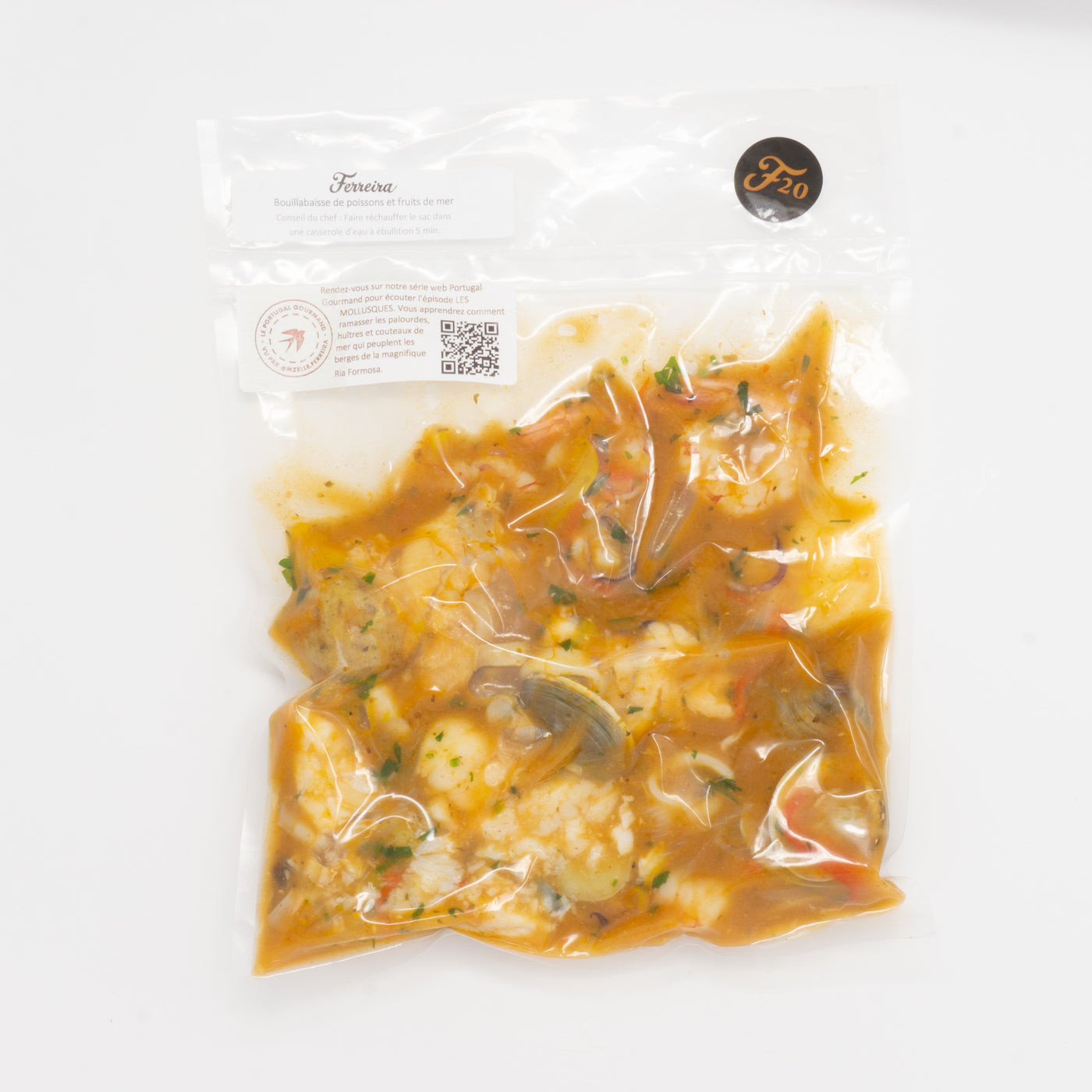 Bouillabaisse de poissons et fruits de mer