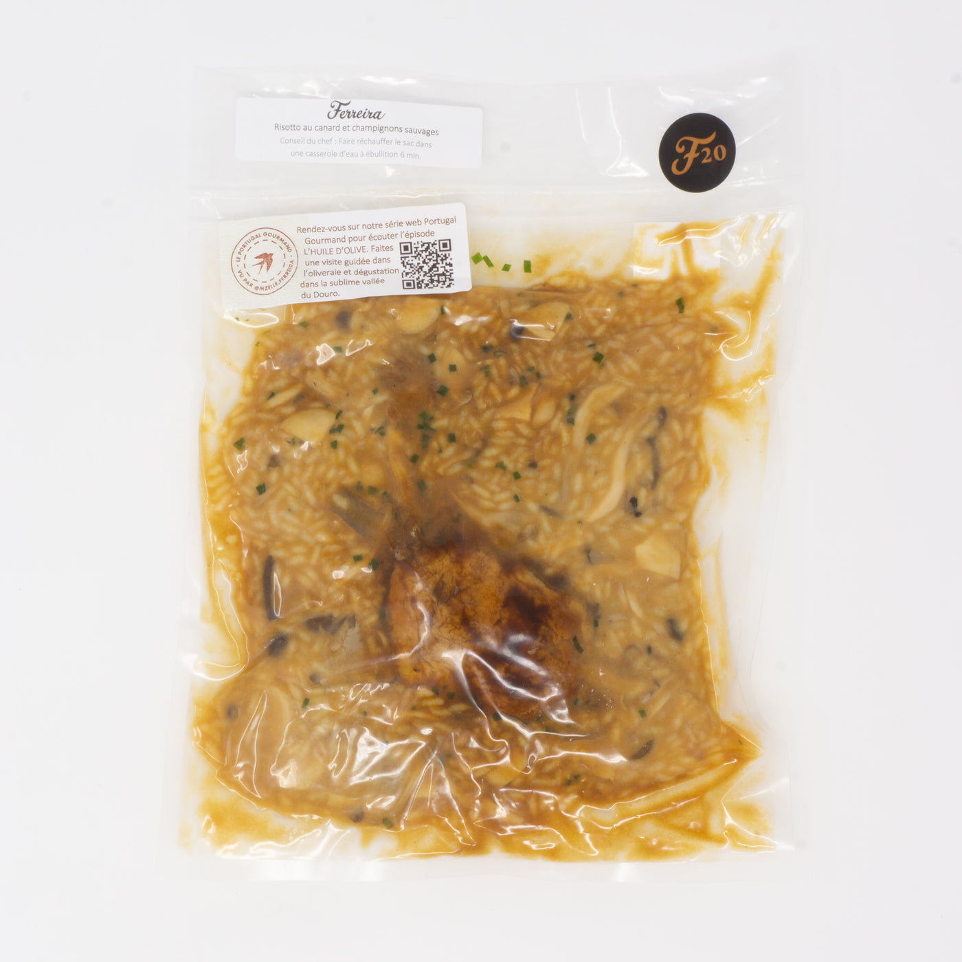 Risotto au canard & champignons sauvages